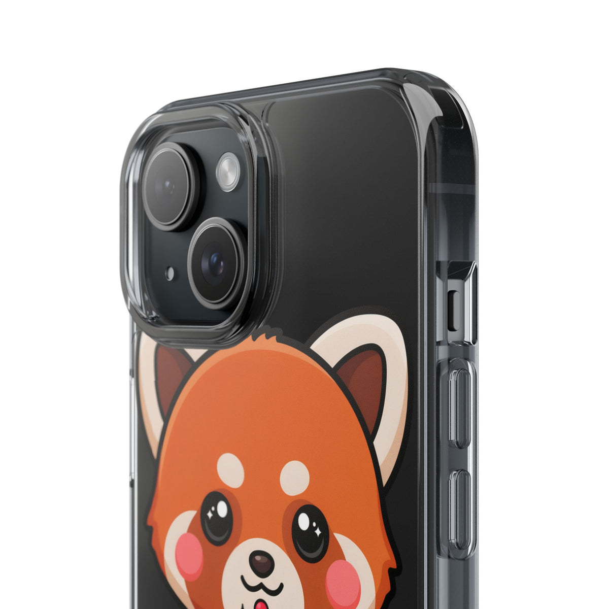 Kawaii Red Panda Phone Case with Ice Cream