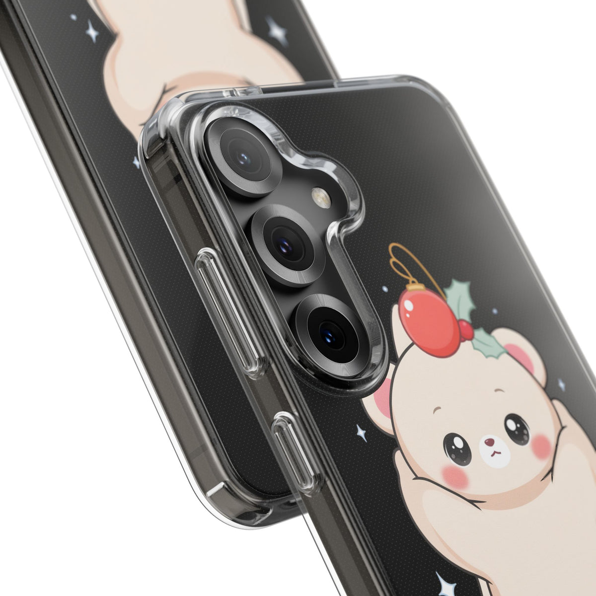 Kawaii Christmas Bear Phone Case for Cozy Holiday Days