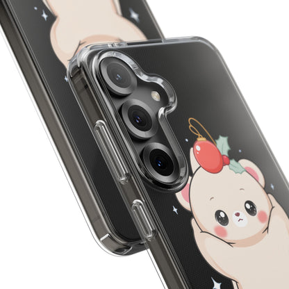 Kawaii Christmas Bear Phone Case for Cozy Holiday Days