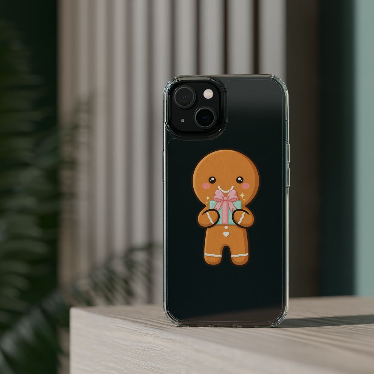 Gingerbread Man Phone Case, Cute Holiday Gift Design
