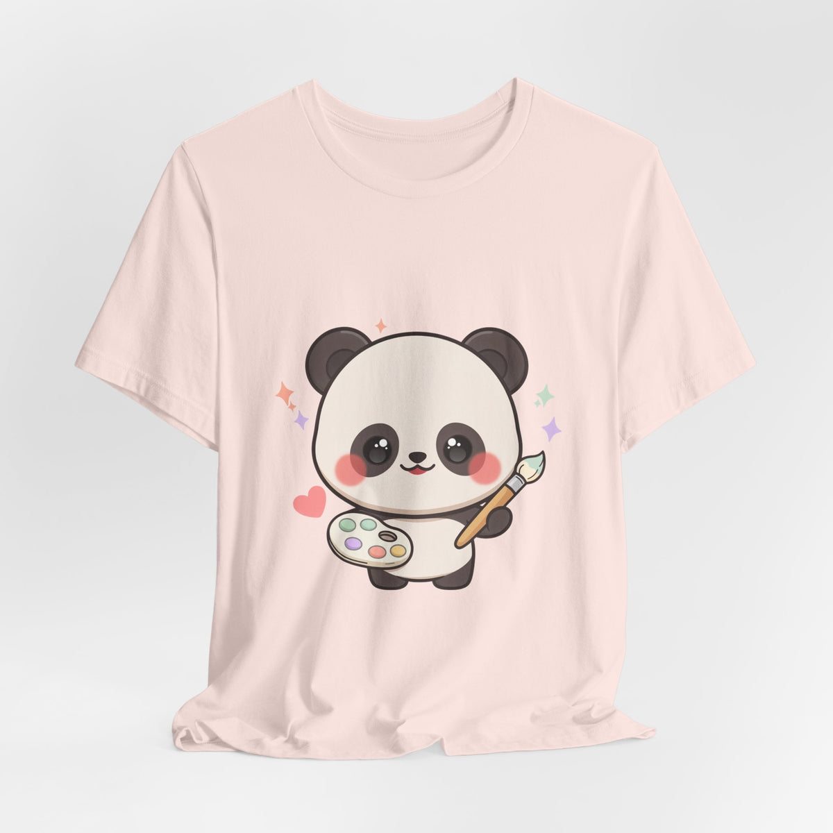 Kawaii Panda Artist T-Shirt for Creative Panda Fans