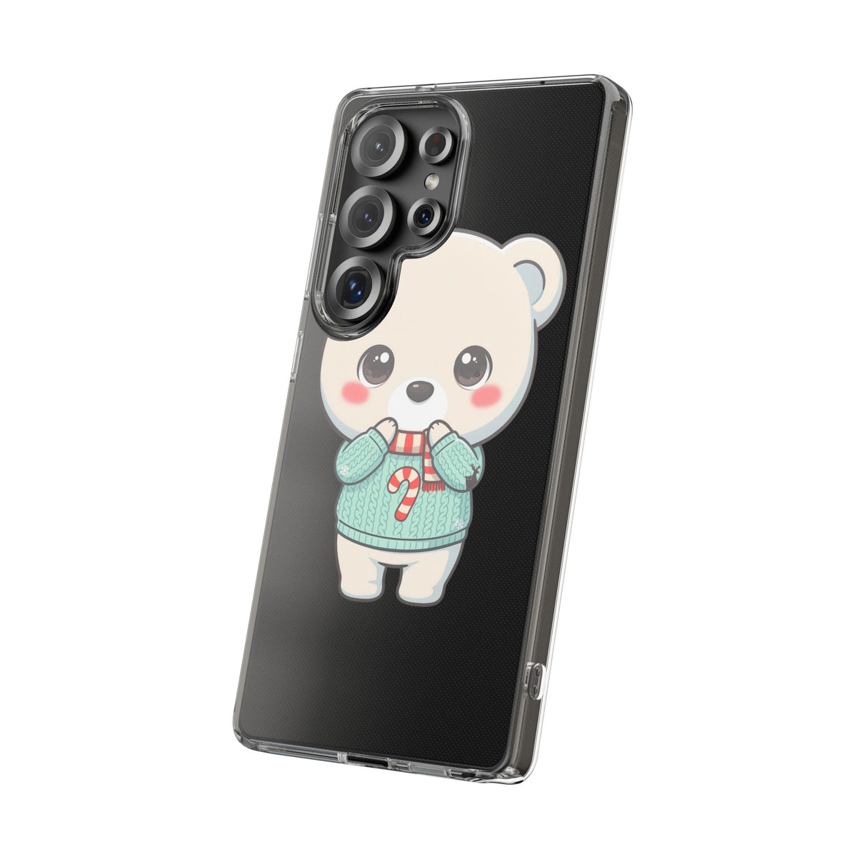 Kawaii Christmas Bear Phone Case for Holiday Season