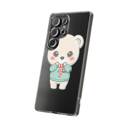 Kawaii Christmas Bear Phone Case for Holiday Season