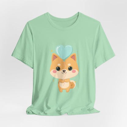 Kawaii Shiba Inu T-Shirt, Cute Balloon Dog Gift
