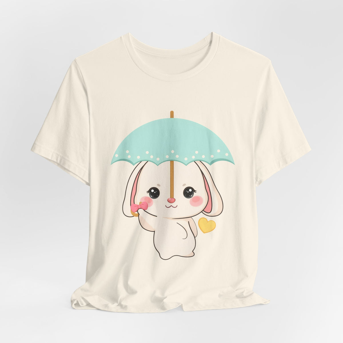 Kawaii Bunny T-Shirt, Cute Umbrella Rabbit Tee
