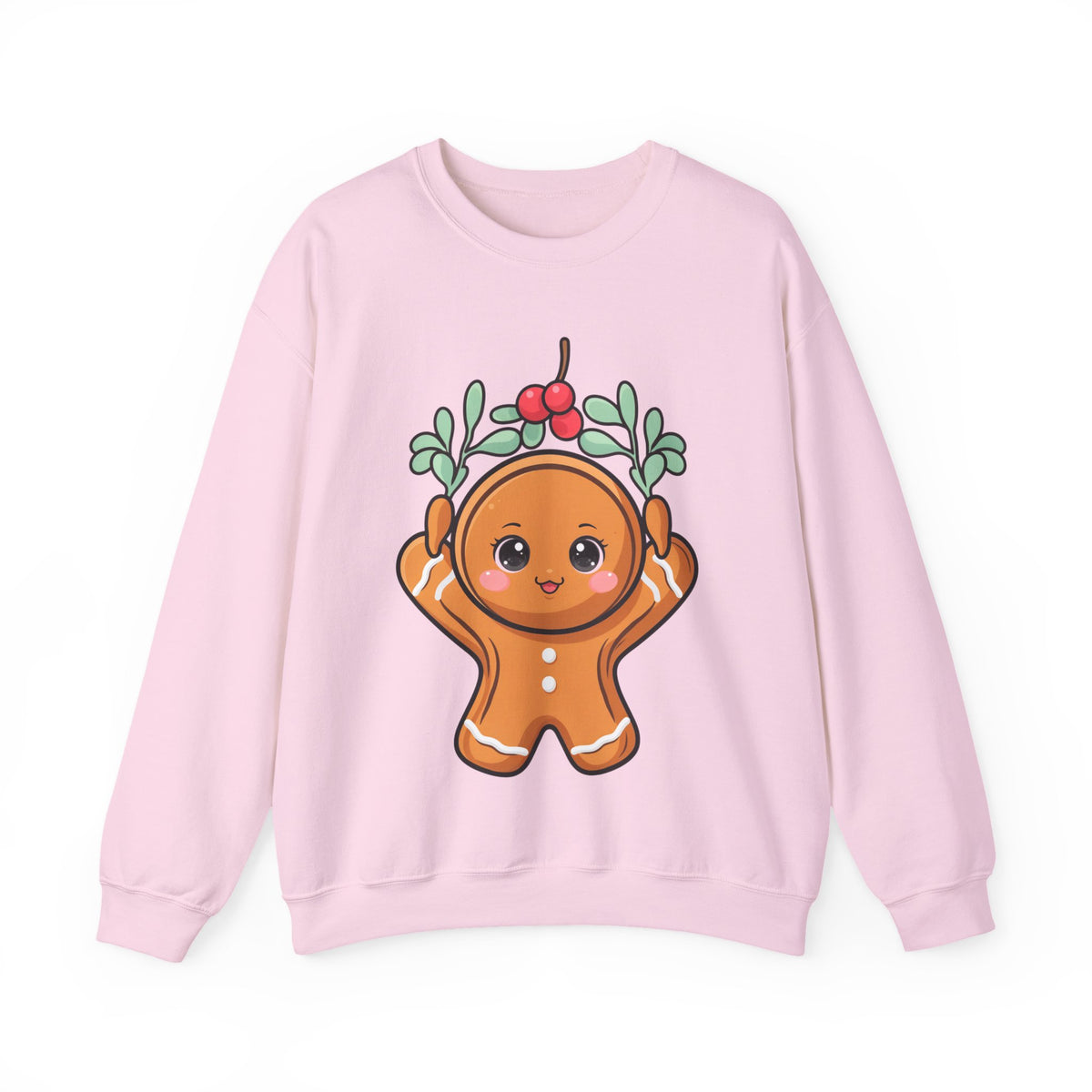 Kawaii Gingerbread Sweatshirt, Cute Christmas Crewneck