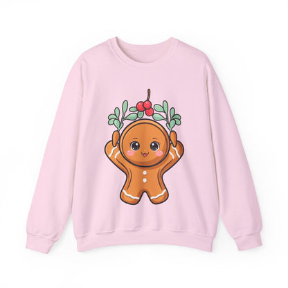 Kawaii Gingerbread Sweatshirt, Cute Christmas Crewneck
