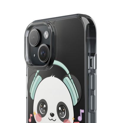 Kawaii Panda Phone Case with Headphones