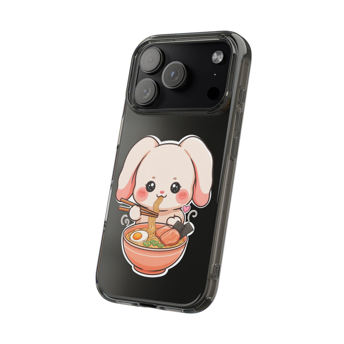 Kawaii Ramen Bunny Clear Impact-Resistant Case
