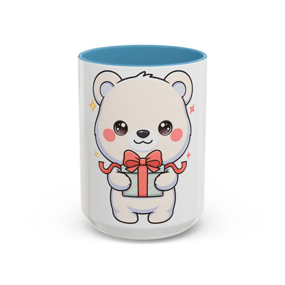 Kawaii Polar Bear Mug, Cute Gift Accent Coffee Mug