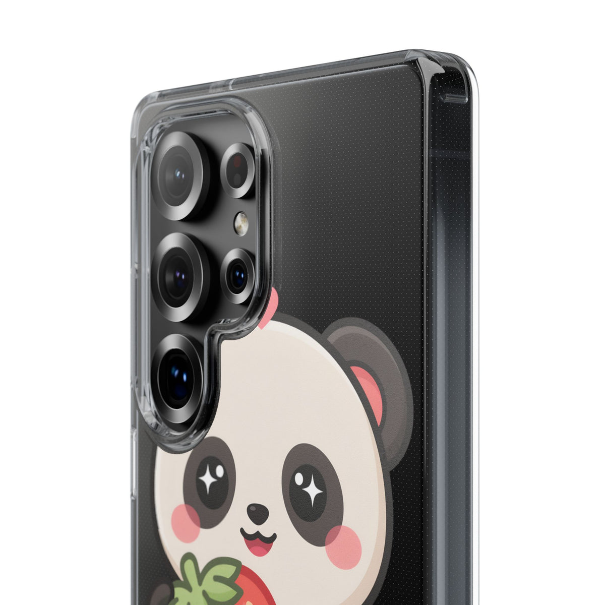 Kawaii Panda Phone Case, Sweet Strawberry Gift