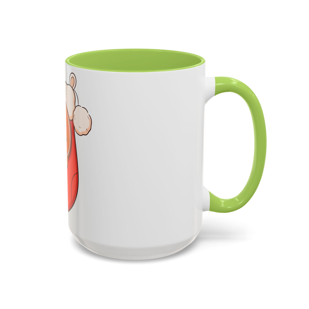 Christmas Gingerbread Mug: Sleepy Stocking Accent Coffee Mug