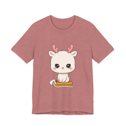 Kawaii Reindeer T-Shirt for Cozy Winter Days