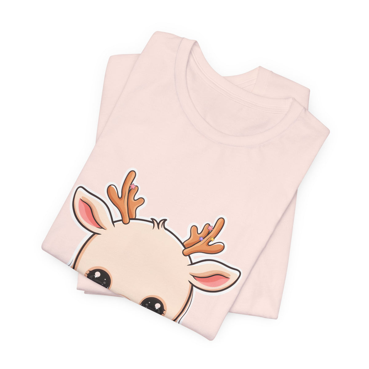 Kawaii Reindeer T-Shirt for Cozy Holiday Errands