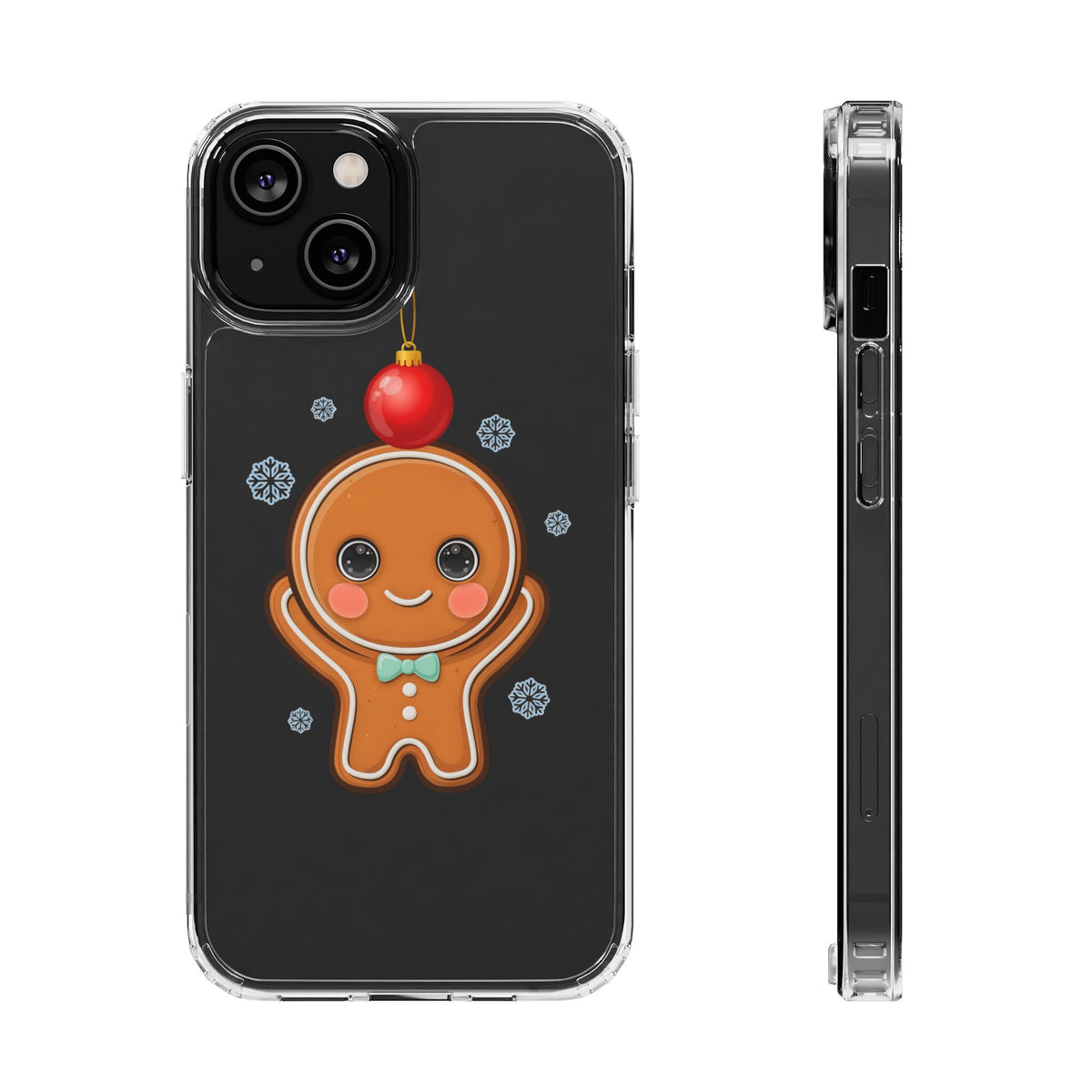 Christmas Gingerbread Phone Case, Cute Kawaii Holiday Gift