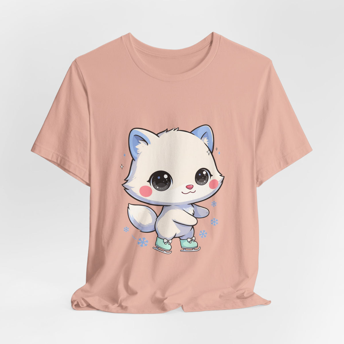 Kawaii Arctic Fox T-Shirt for Winter Gift Giving