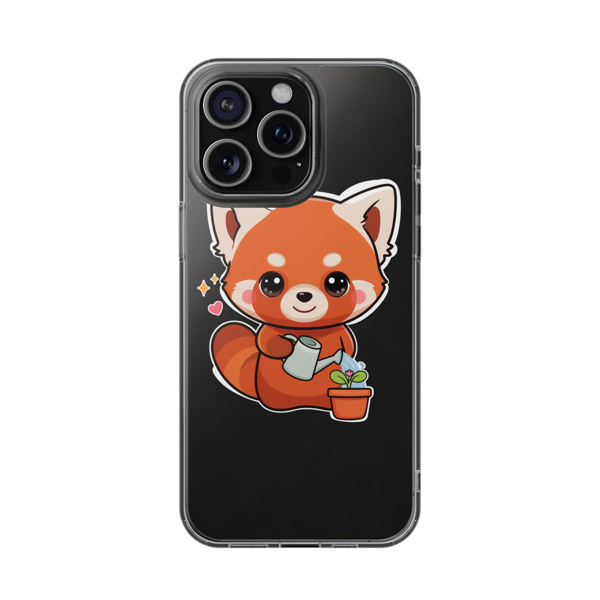 Red Panda Phone Case, Cute Plant Lover Gift