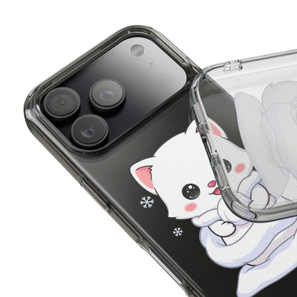 Kawaii Arctic Fox Phone Case, Cute Snow Day Gift