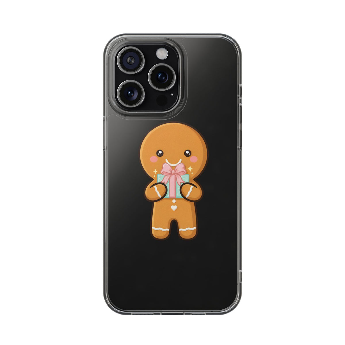 Gingerbread Man Phone Case, Cute Holiday Gift Design