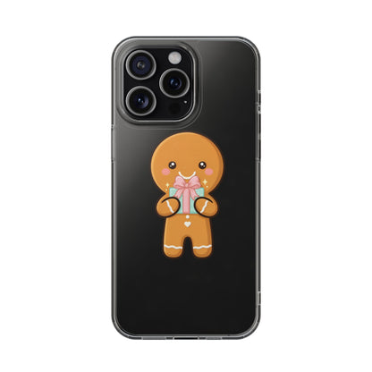 Gingerbread Man Phone Case, Cute Holiday Gift Design