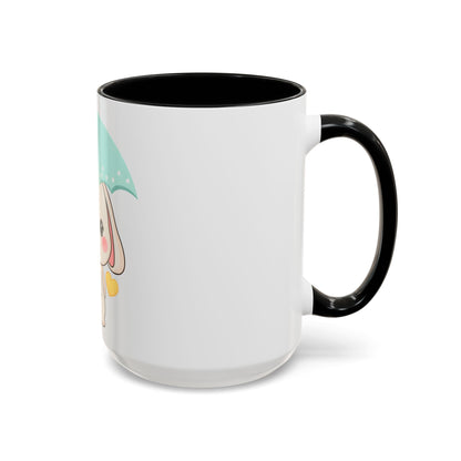 Kawaii Bunny Accent Coffee Mug for a Cheerful Desk