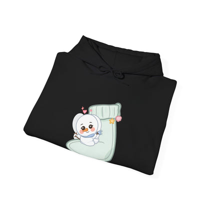 Kawaii Snowman Christmas Hoodie for Cozy Holiday Days