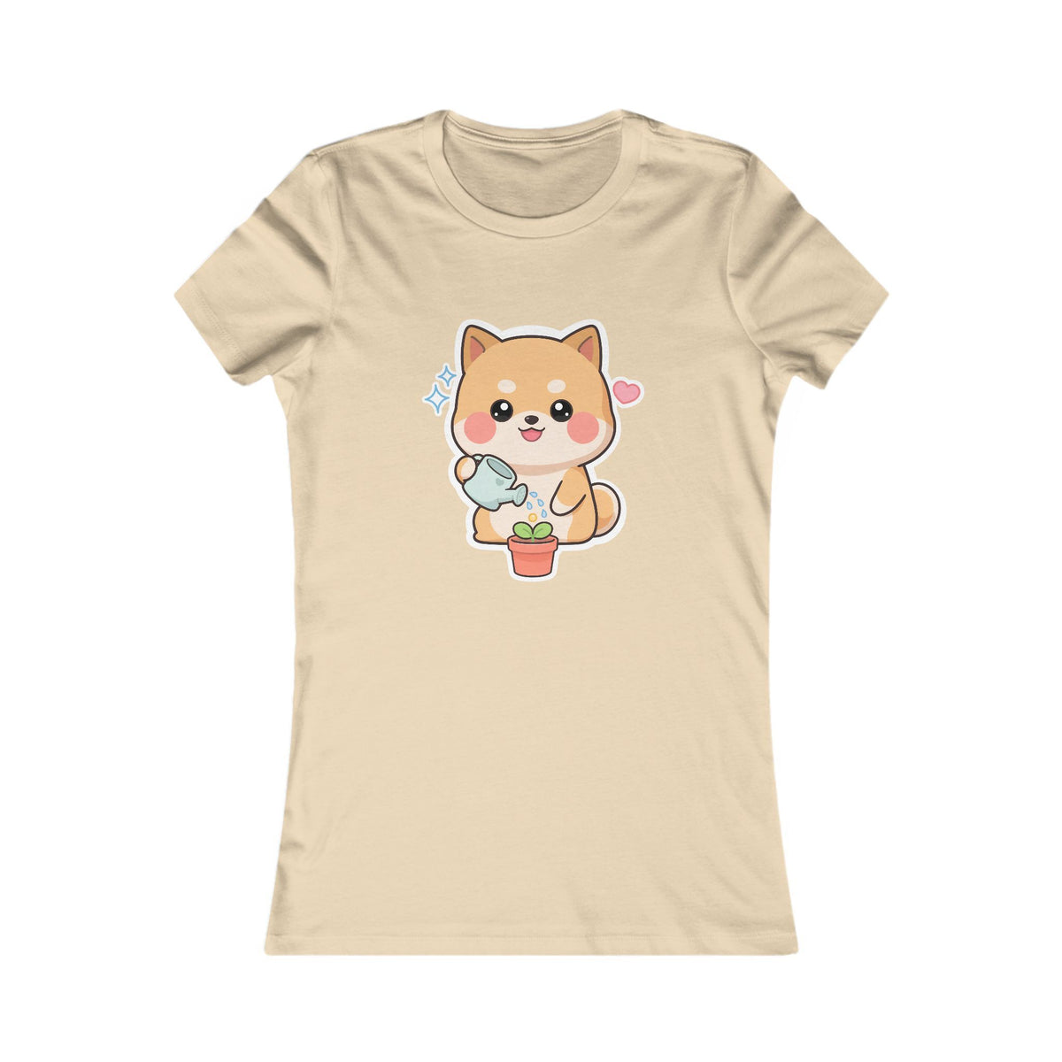 Kawaii Shiba Inu Plant Lover Women's Favorite Tee