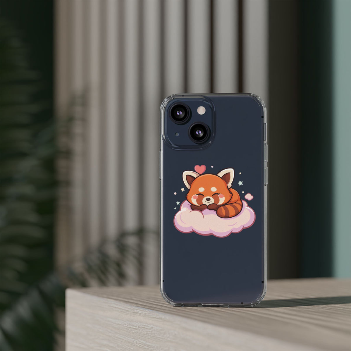 Cute Red Panda Phone Case, Dreamy Kawaii Cloud Art
