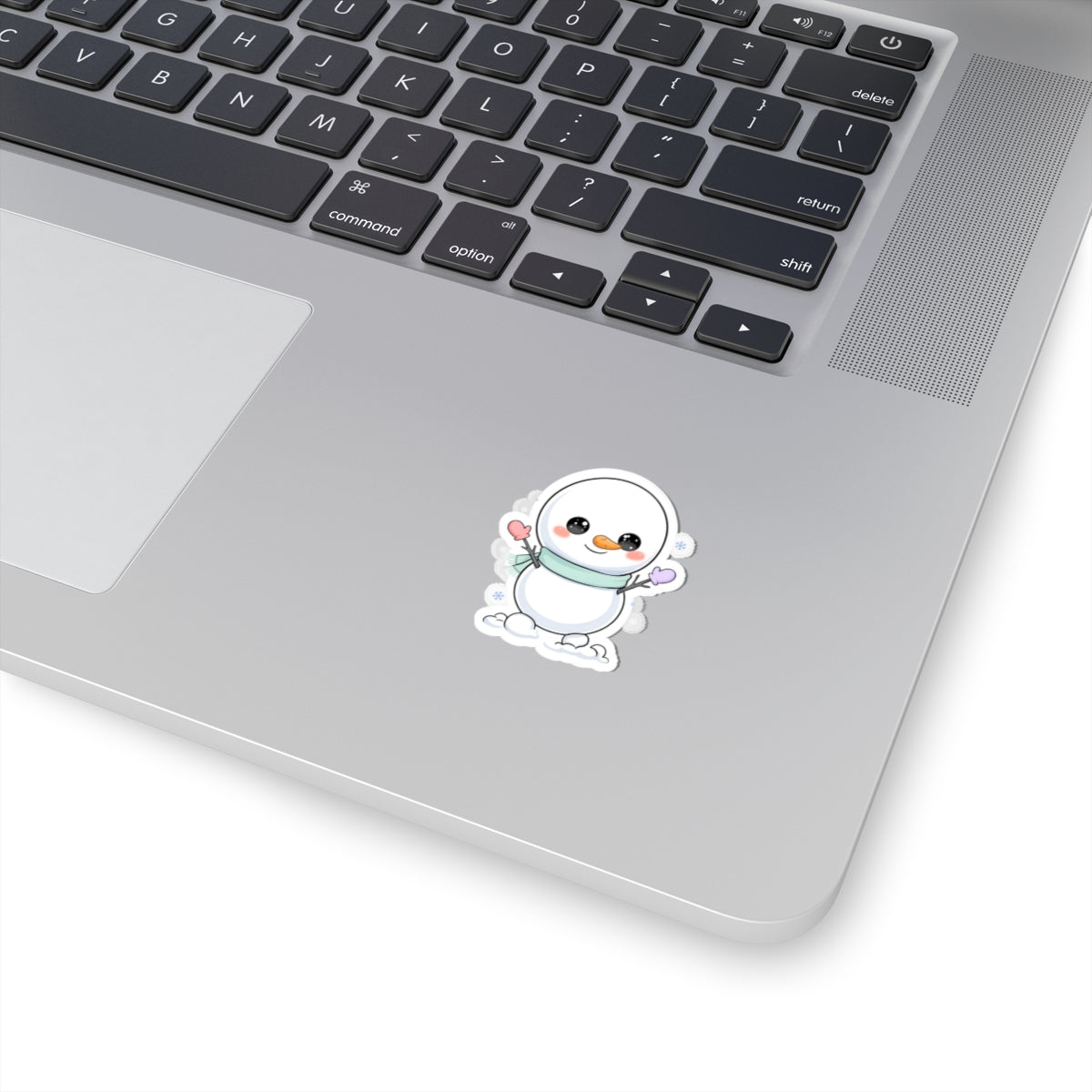 Kawaii Snowman Sticker for Cozy Winter Decor