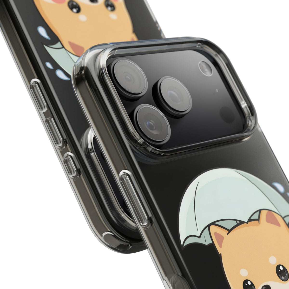 Shiba Inu Phone Case, Kawaii Rainy Day Pup
