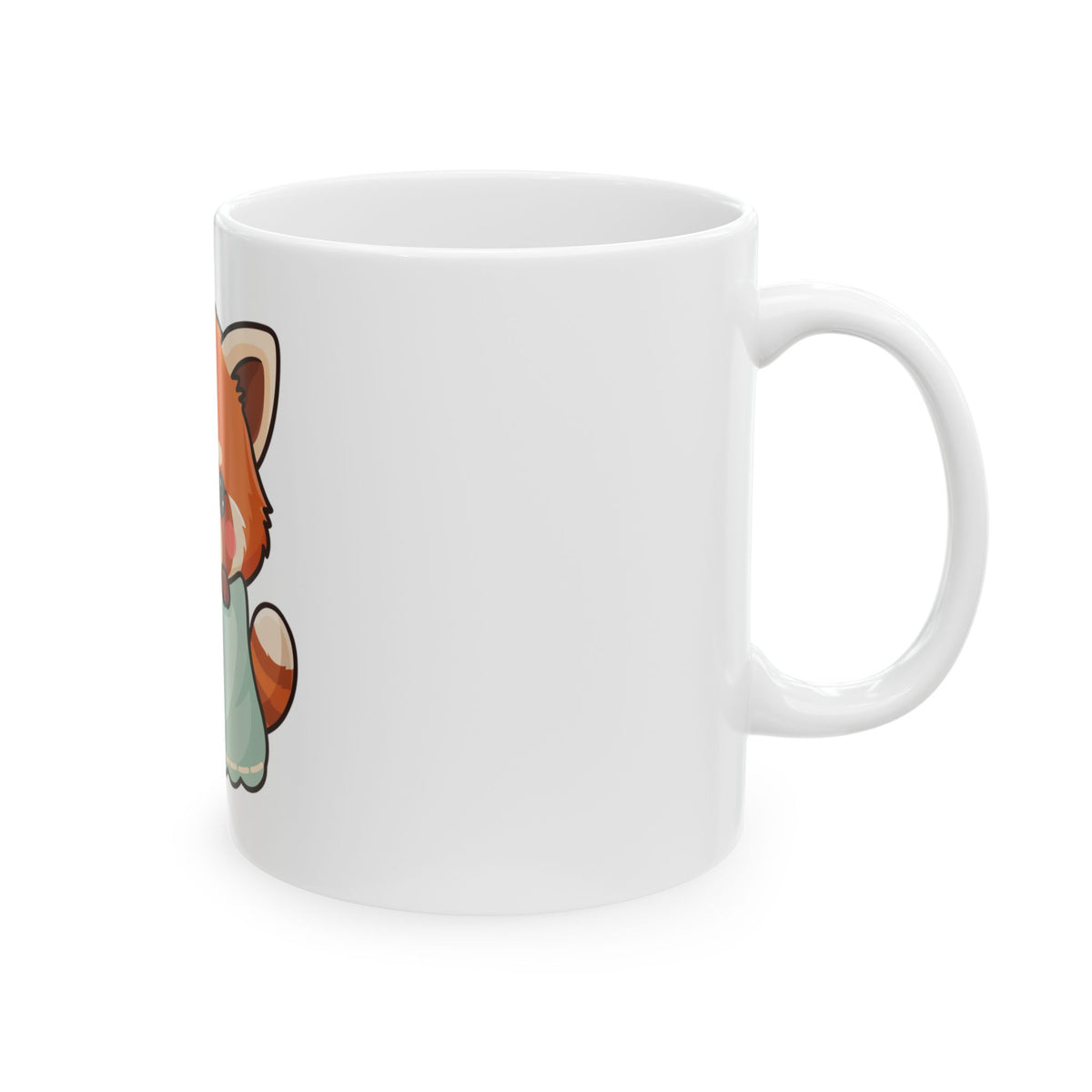 Kawaii Red Panda Mug, Cozy Chibi Animal Gift