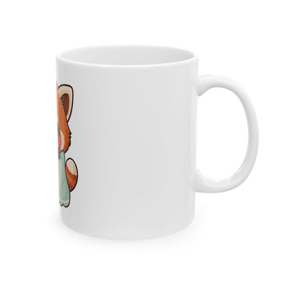 Kawaii Red Panda Mug, Cozy Chibi Animal Gift