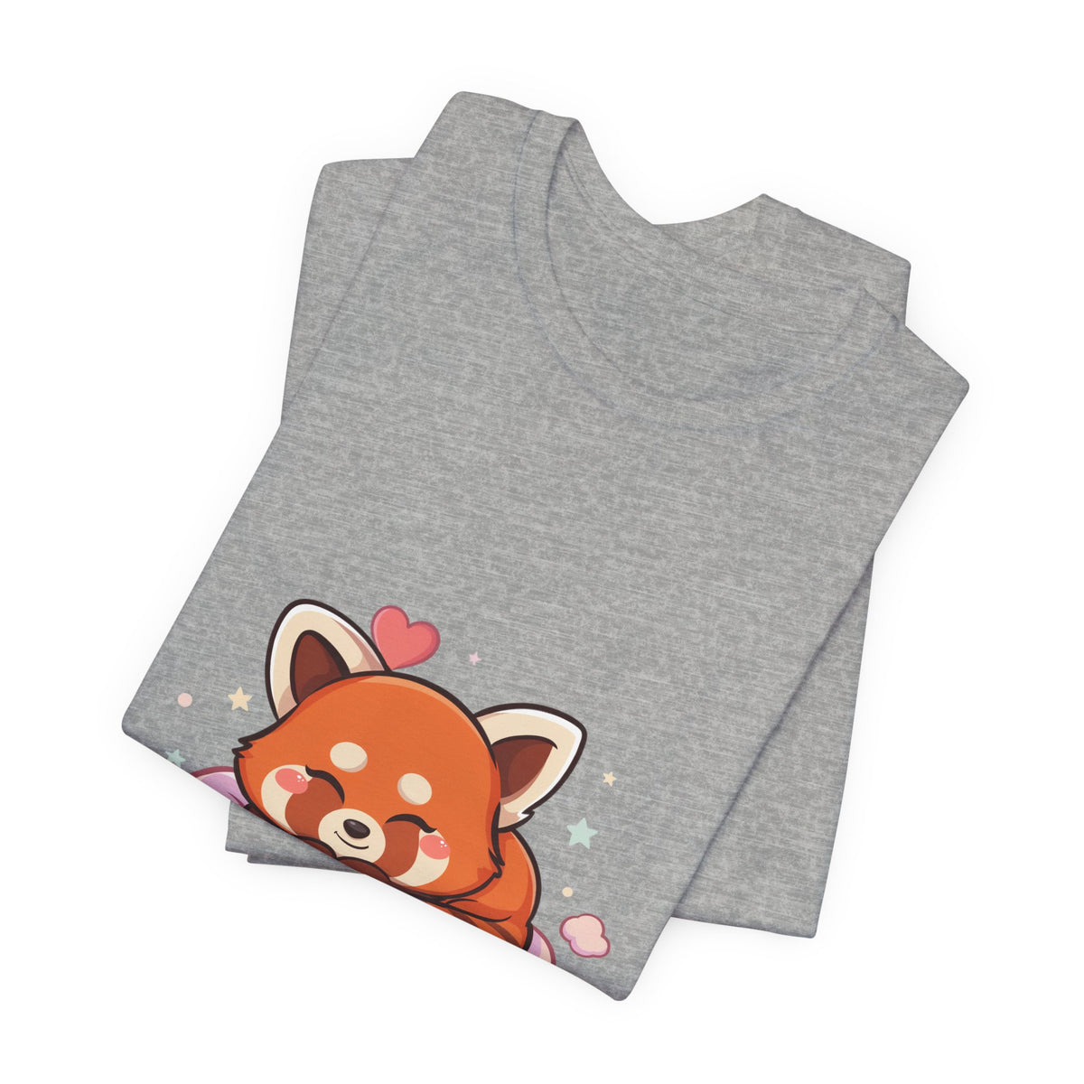 Kawaii Red Panda T-Shirt, Cute Sleeping Animal Tee