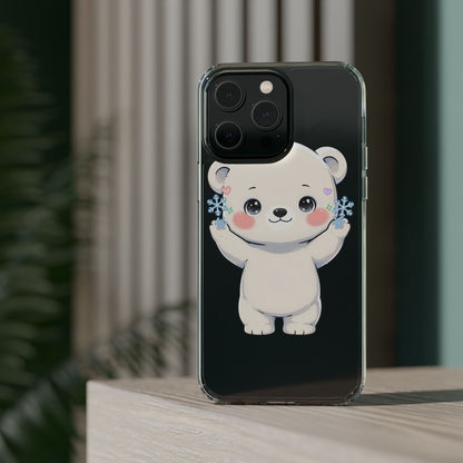 Kawaii Polar Bear Phone Case for a Cozy Winter Gift