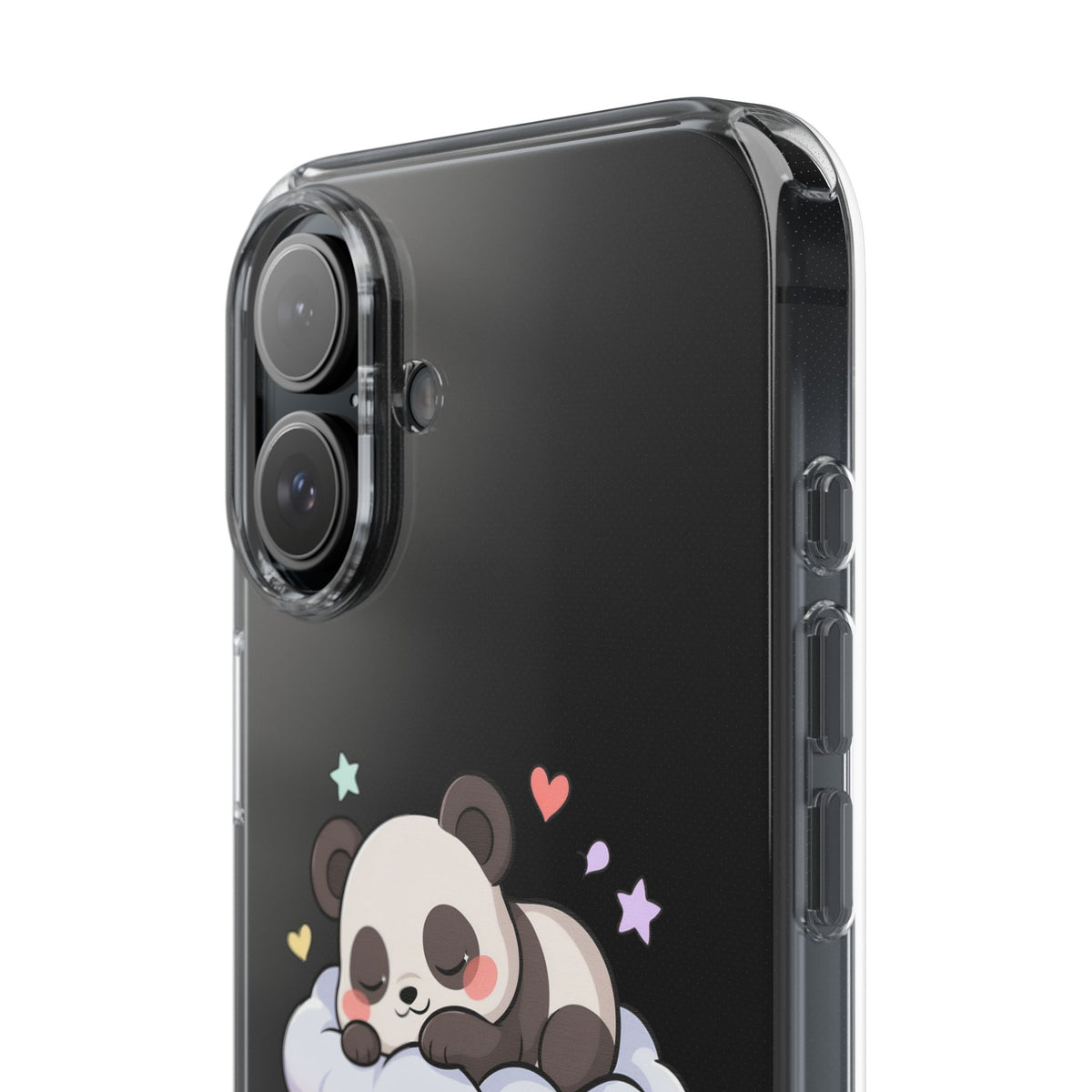 Sleeping Panda Clear Impact-Resistant Phone Case