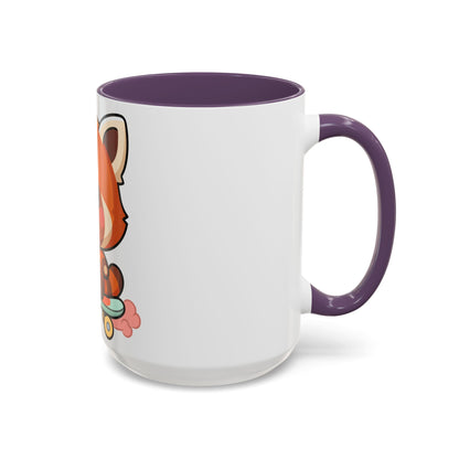 Red Panda Skateboard Mug – Kawaii Accent Coffee Mug