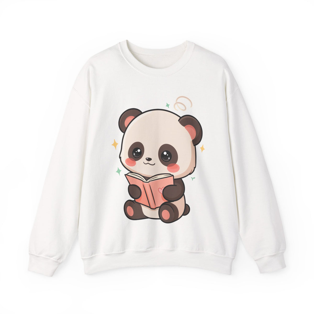 Cute Reading Panda Sweatshirt for Book Lovers