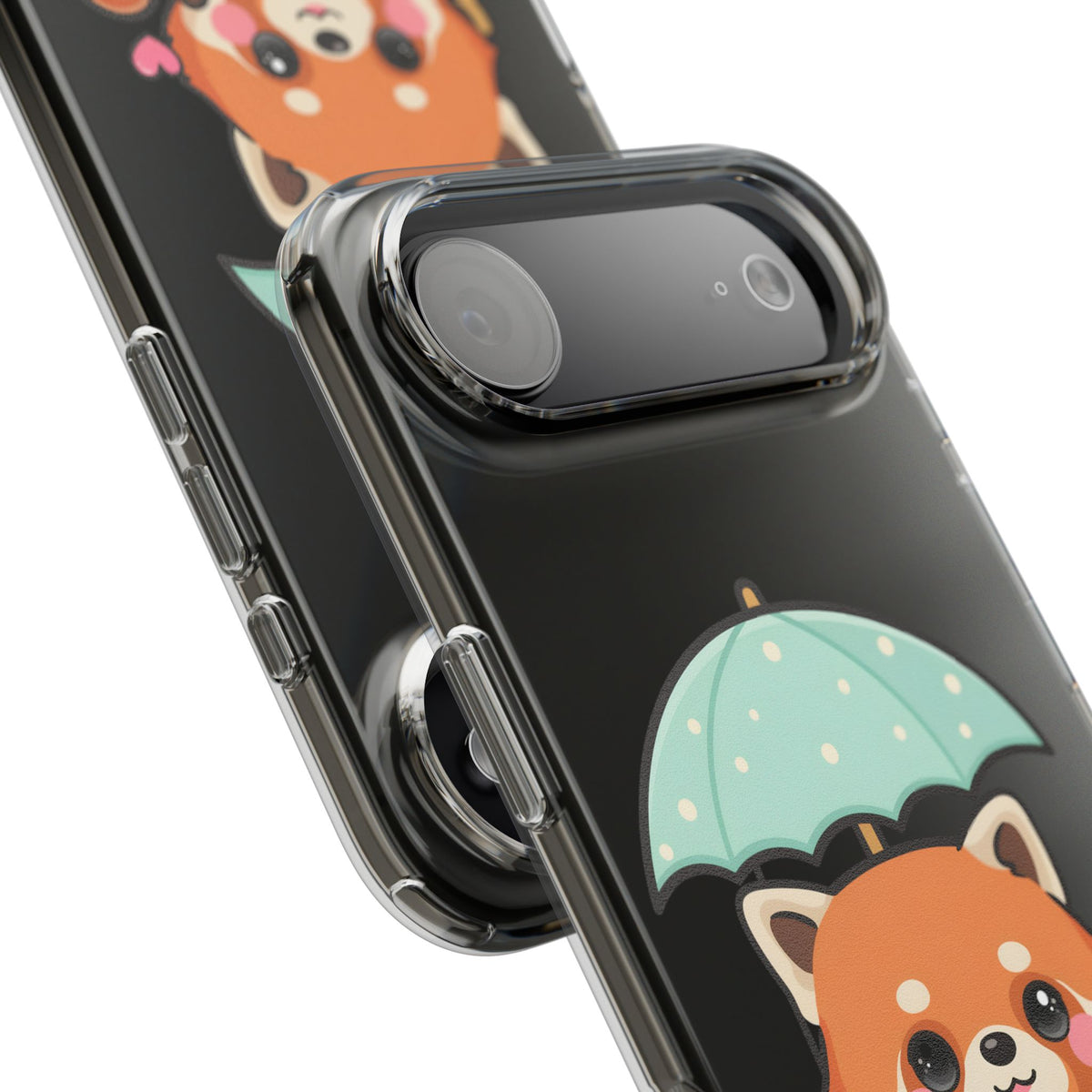 Kawaii Red Panda Clear Impact-Resistant Case