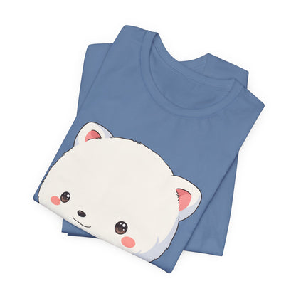 Kawaii Arctic Fox Christmas Tee for Cute Holiday Fans