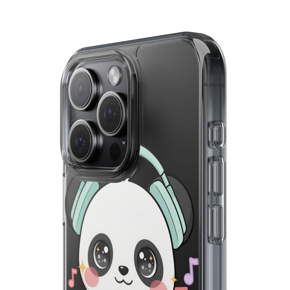 Kawaii Panda Phone Case with Headphones