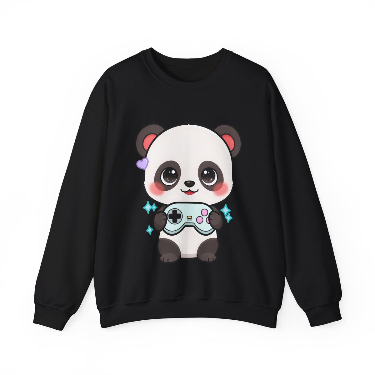 Cute Gamer Panda Sweatshirt for Cozy Gaming Nights