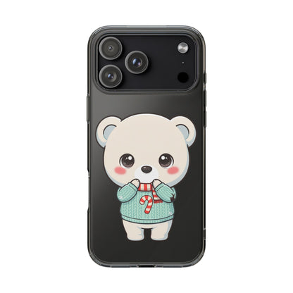 Kawaii Christmas Bear Phone Case for Holiday Season
