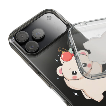 Kawaii Christmas Bear Phone Case for Cozy Holiday Days