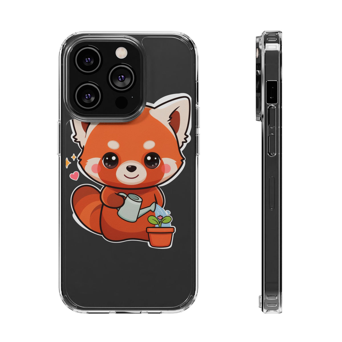 Red Panda Phone Case, Cute Plant Lover Gift