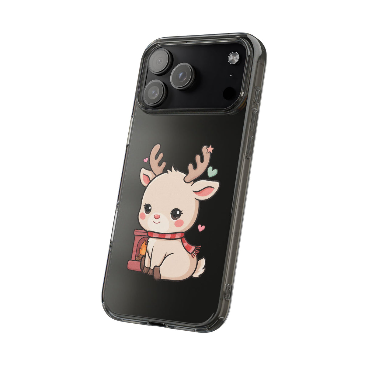 Kawaii Reindeer Phone Case for Cozy Holiday Cheer