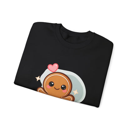 Kawaii Gingerbread Sweatshirt for Cozy Holiday Mornings