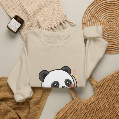 Kawaii Panda Skateboard Sweatshirt, Cute Chibi Panda