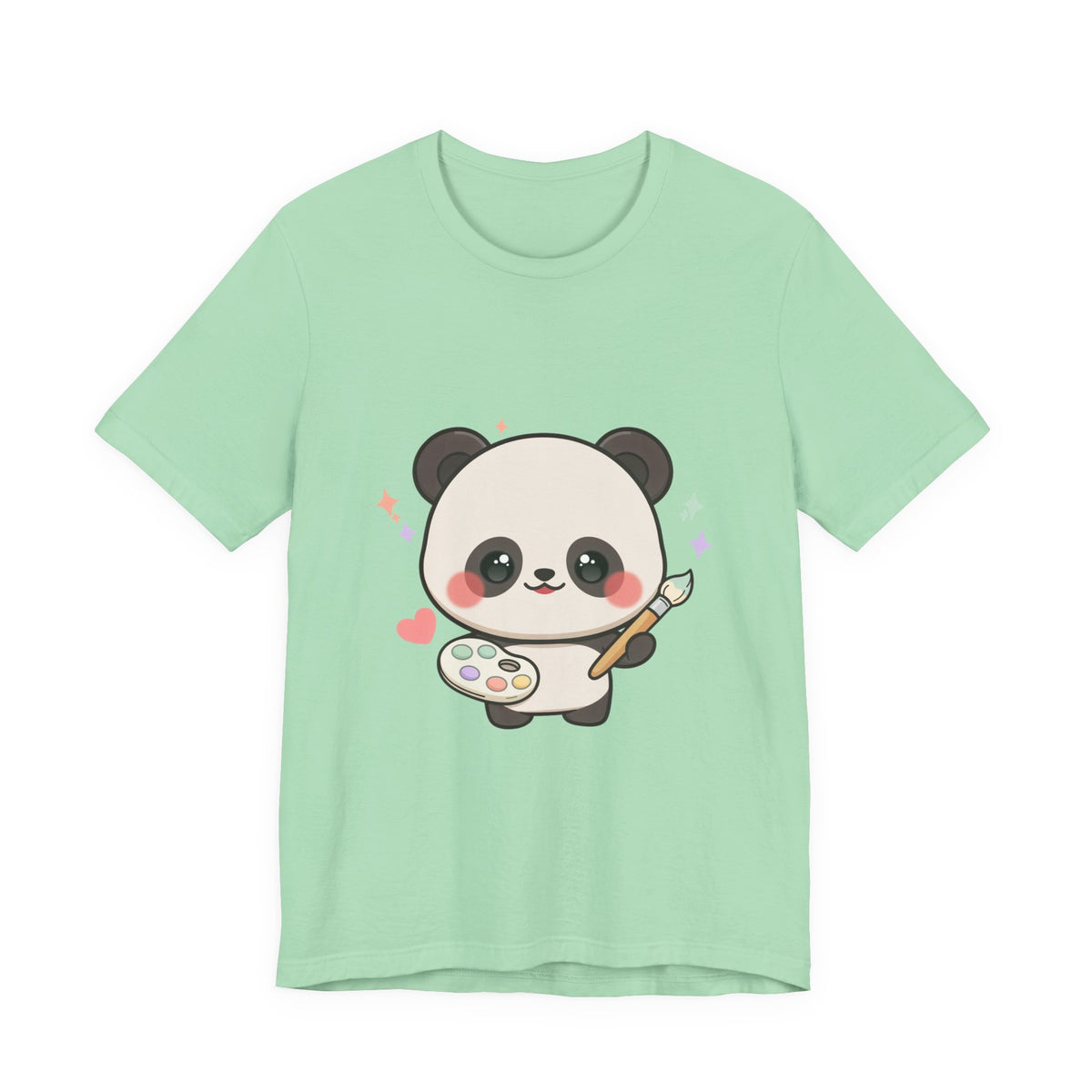 Kawaii Panda Artist T-Shirt for Creative Panda Fans
