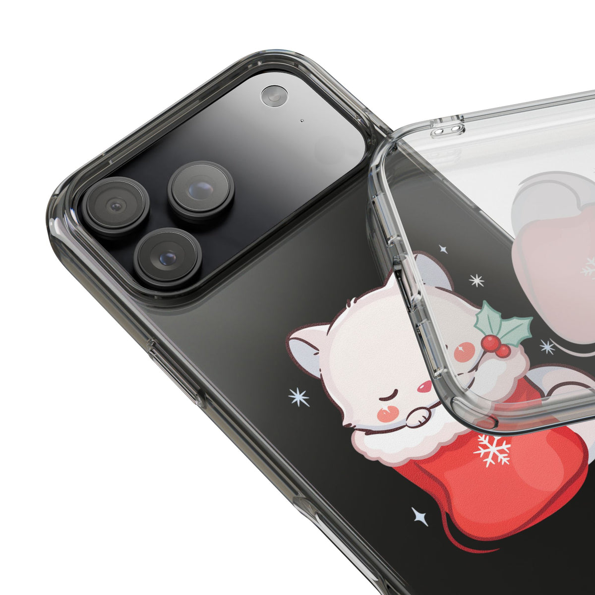 Christmas Fox Phone Case, Cute Holiday Stocking Gift