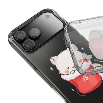 Christmas Fox Phone Case, Cute Holiday Stocking Gift